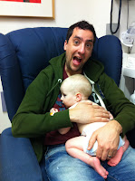 Dad coped better with the ER than Oscar did.