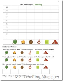 Roll and Graph: Forest Animals