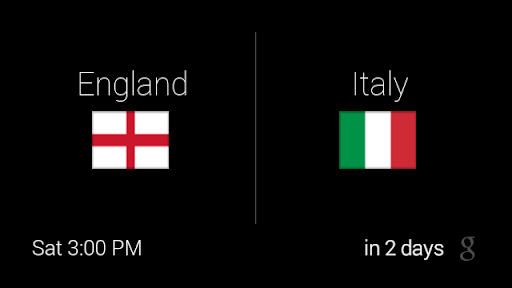 World Cup Google Now cards World Cup Google Now cards
