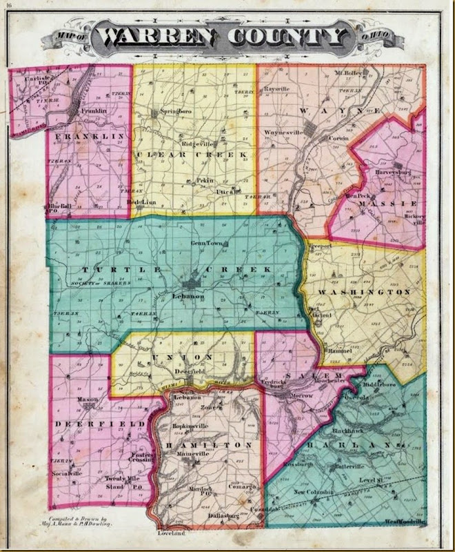 Warren County Ohio Map