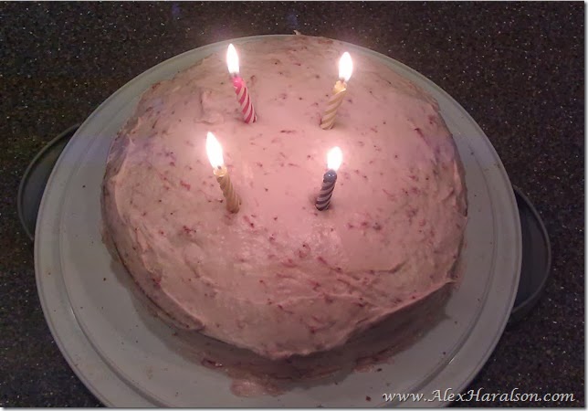 homemade strawberry birthday cake5