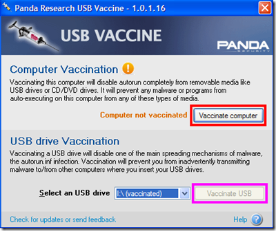 Panda USB Vaccine