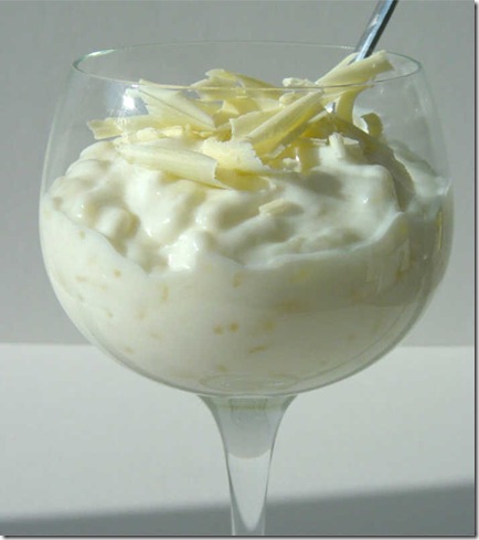 Coconut and Elderflower Rice Pudding