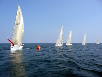 Verve Cup 2010 / Verve 2010: Saturday, Race 6.  40.7's rounding the windward mark.