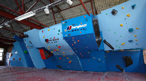 The Berghaus Competition Wall at the Climbing Works in Sheffield.