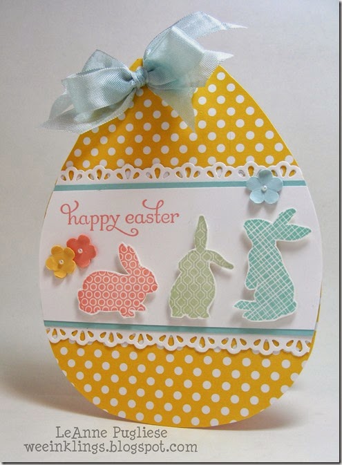LeAnne Pugliese WeeInklings Paper Players 188 Easter Egg Stampin