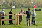 Hugh Thomas chats with James Willis and the team on dressing the coral jumps