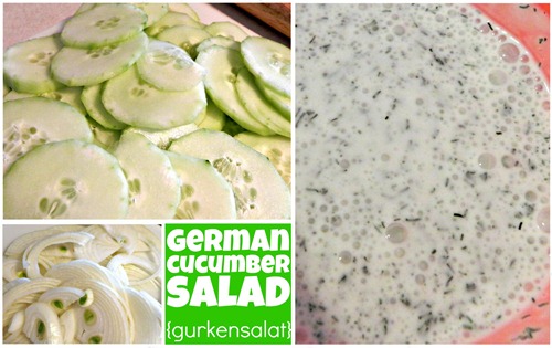  Gurkensalat:  German Cucumber Salad