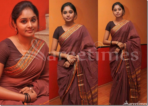 Arundhati_Brown_Cotton_Saree