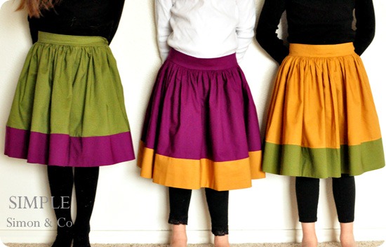 vintage modern skirt tutorial by simple simon and co