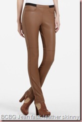 JEAN FAUX-LEATHER SKINNY PANTS BCBG JEAN FAUX-LEATHER SKINNY PANTS BCBG