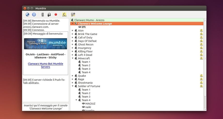 Mumble in Ubuntu