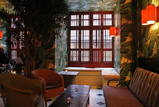 I love this lounge area, it's the perfect place to enjoy a drink with a group of friends.