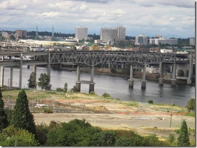 IMG_8555 View of Marquam Bridge from the Portland Aerial Tram in Portland, Oregon on August 19, 2007