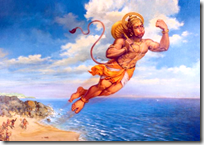 [Hanuman crossing the ocean]