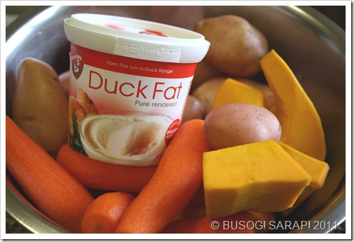ROAST VEGES WITH DUCK FAT INGREDIENTS© BUSOG! SARAP! 2011