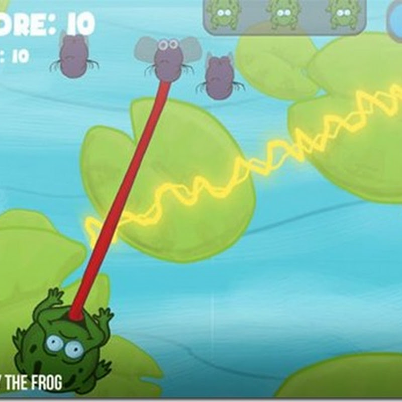 Spiele-App: In Don’t Fry The Frog benötigen Sie zwei Finger, um den Frosch von seinen schlechten Ernährungsgewohnheiten abzubringen