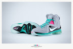 nike lebron 9 ps elite grey candy pink 9 40 sneakerbox LeBron 9 P.S. Elite Miami Vice Official Images & Release Date