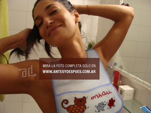 La foto escandalosa de Silvina Escudero con babero Foto Hot Polemica Escandalosa Silvina Escudero babero