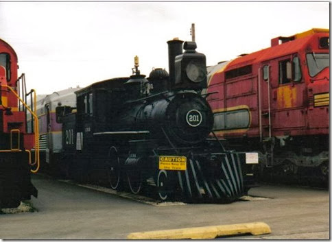 Illinois Central #201 at Illinois Railway Museum on May 23, 2004