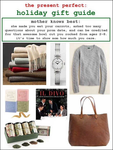 2011.12.01 - Holiday Gift Guide - Mother Knows Best