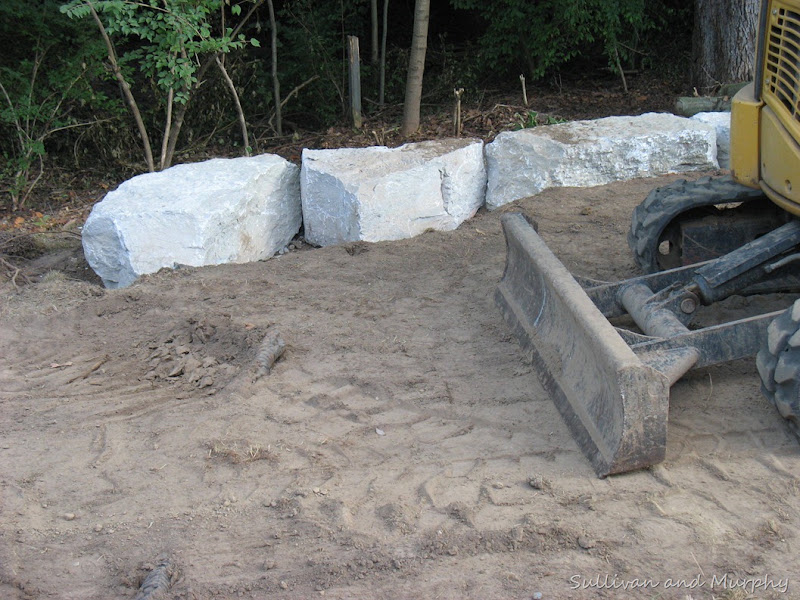 stone foundation for fire pit
