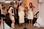 The band Carte Blanche welcomed guests as they exited the elevators of our offices and entered the party.