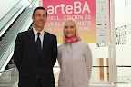 Facundo Gómez Minujin y Teresa Frías, directivos de ArteBA. Gentileza: Mass Group PR..