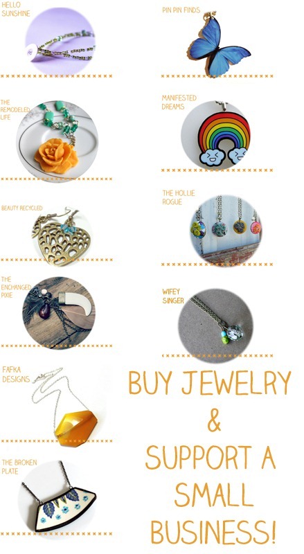 Roundup of Small Businesses selling Jewelry! {Support A Small Biz!}