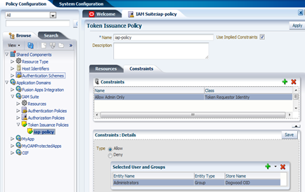 TokenIssuancePolicyConstraint TokenIssuancePolicyConstraint