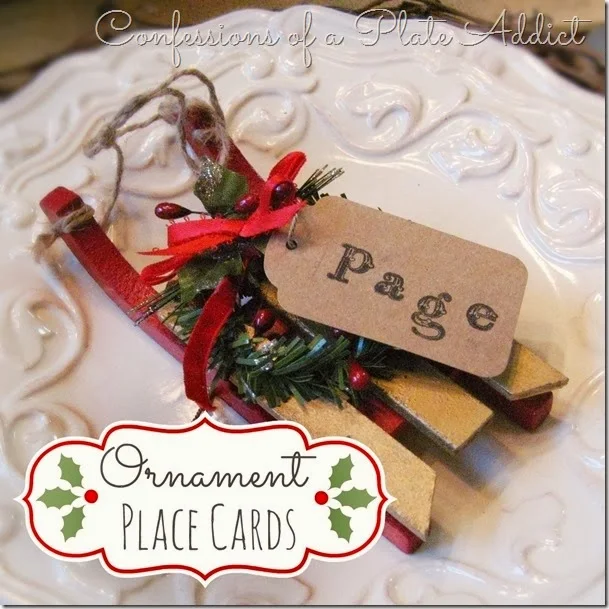 CONFESSIONS OF A PLATE ADDICT Ornament Place Cards