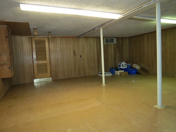 30 x 23 basement rec room for Andrew's Drums