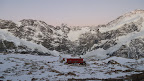 Sonnenaufgang; Mueller Hut Route, Tag 2.