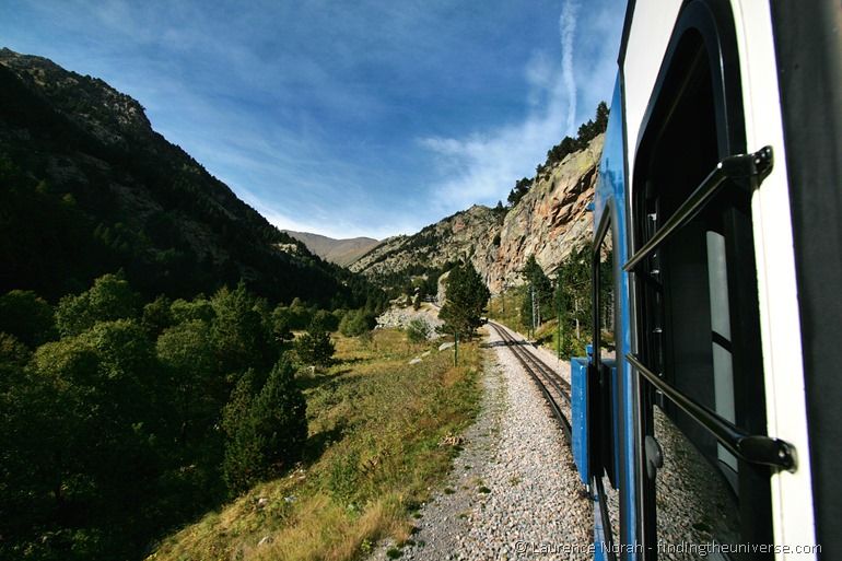 Train ride to the Nuria Valley