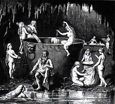 Aegir Ran And Their Nine Daughters, Asatru Gods And Heroes