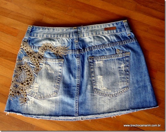 saia jeans Lelis Blanc-001 saia jeans Lelis Blanc-001