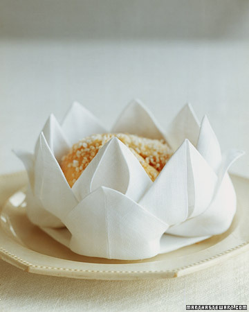 This napkin fold favored by the famous French chef August Escoffier 