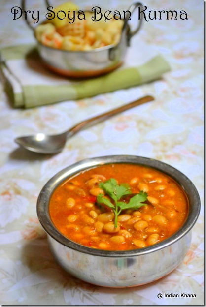 Dry Soya Bean Kurma recipe