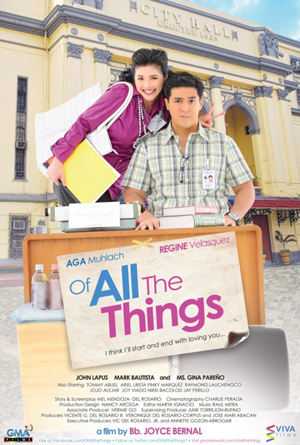 Regine Velasquez and Aga Muhlach - Of All The Things movie poster
