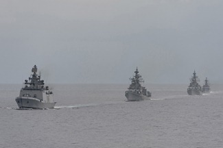 Exercise Malabar 2012 between Indian Navy & the US Navy [Wallpaper]