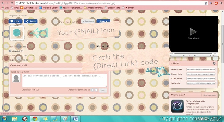 email icon and codes