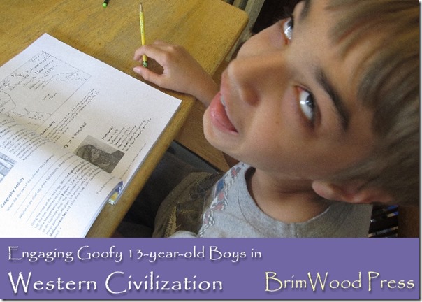 Engage a 13-year-old in Western Civilization with BrimWoodPress