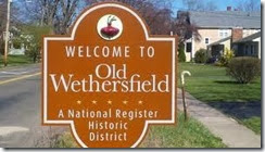 historic wethersfield sign