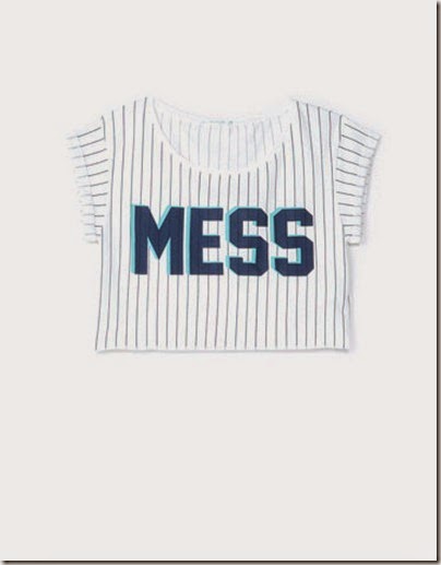 BSK short striped T-shirt MESS 02