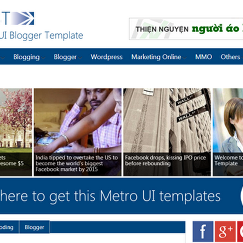 Metro BTK – The Metro UI style Blogger Template