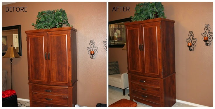 armoire before after