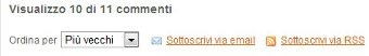Ordinamento e sottoscrizione ai commenti Ordinamento e sottoscrizione ai commenti