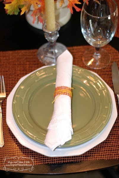 green plate deco mesh napkin holder.jpg Green plate deco mesh napkin holder