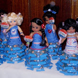 Democratic dolls with Obama candies, by Teana Allen