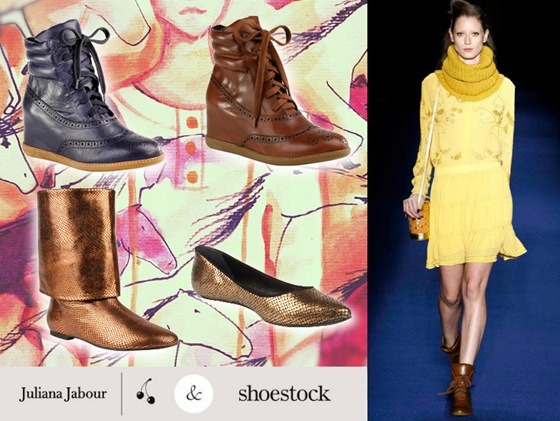 Juliana Jabour e Shoestock repetem a parceria para o Inverno 2012.